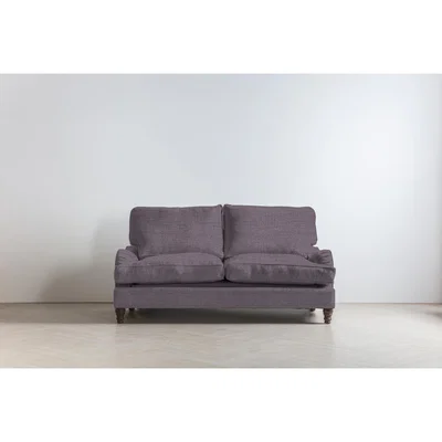 Perch and Parrow Robyn Three-Seater Sofa Bed in Violet Leaf