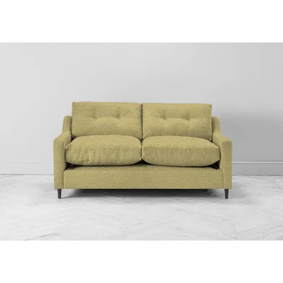 Perch and Parrow Nathan Two-Seater Sofa Bed in Trombone Yellow