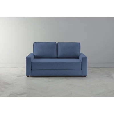 Perch and Parrow Dacre Three-Seater Sofabed in Oxford Blue
