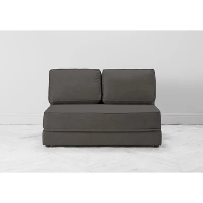 Perch and Parrow Dacre Three-Seater No Arms Sofa Bed in Diamond Dust