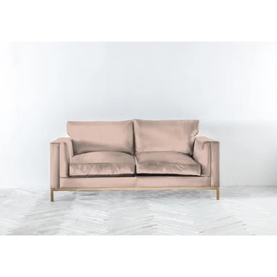 Perch and Parrow Jamie Three-Seater Sofa Bed in Rose Petal