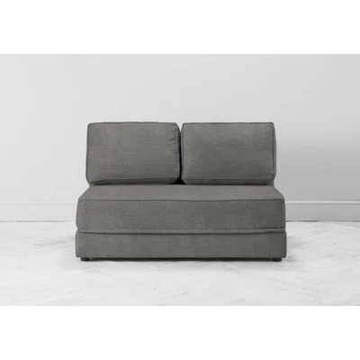 Perch and Parrow Dacre Three-Seater No Arms Sofa Bed in Oatmeal