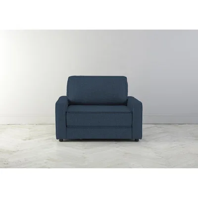 Perch and Parrow Dacre Single Sofabed in Oxford Blue
