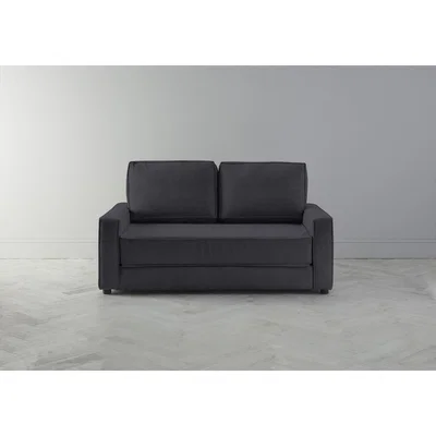 Perch and Parrow Dacre Three-Seater Sofabed in Violet Leaf