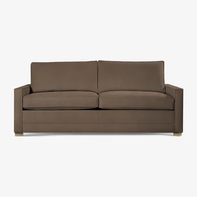 Perch and Parrow Delcor Sundance Sofa Bed in Saddle Brown