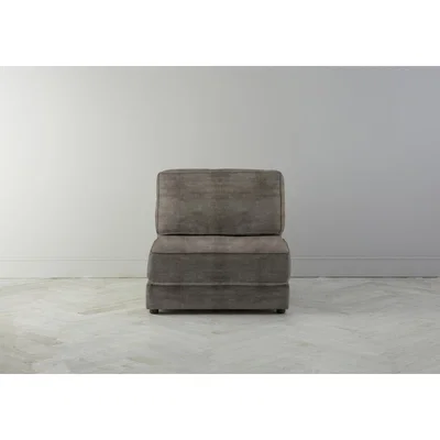 Perch and Parrow Dacre Single No Arms Sofabed in Chestnut