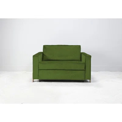 Perch and Parrow George Loveseat Bed in Juniper Green