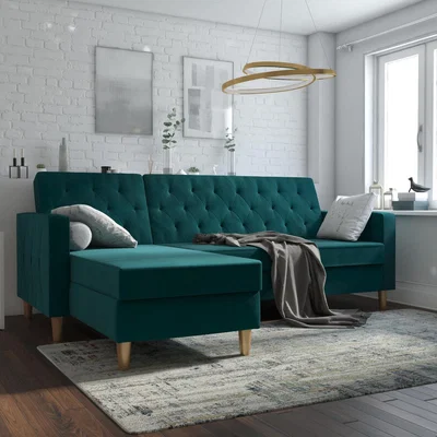 The Range CL Liberty Sectional Sofa Bed - Green