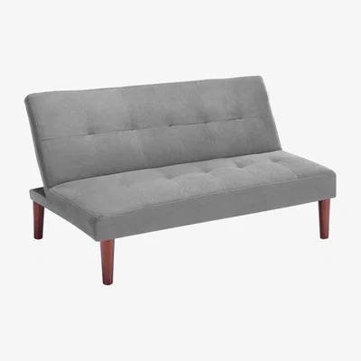 The Range HomeScape Sofa Bed 2-Seater Modern Convertible Padded Couch - Grey