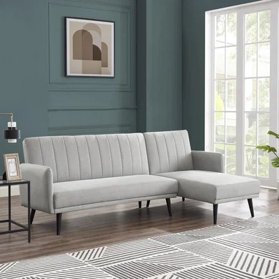 The Range Chester 3 Seater sofa Bed Fabric L Shape Sofa Bed - Grey