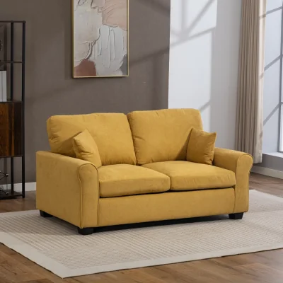 The Range Lewiston Fabric Pull Out Sofabed - Yellow