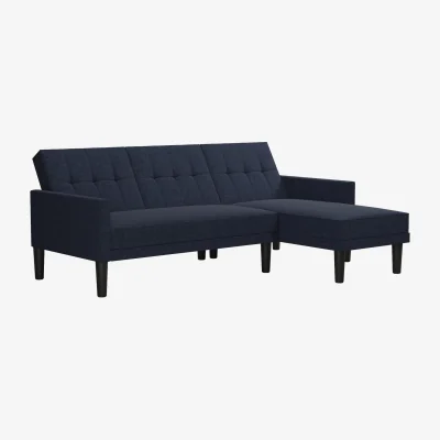The Range HAVEN CONVERTIBLE SOFA BED LINEN BLUE 2BX