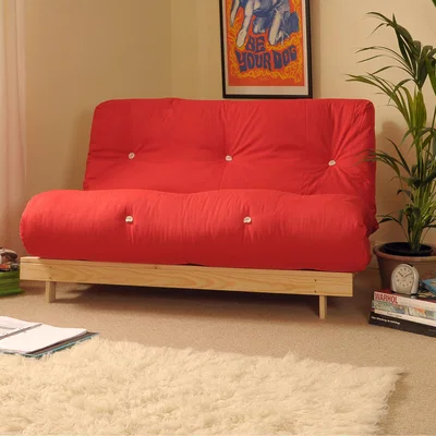 The Range Red Double Luxury Futon Sofa Bed
