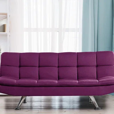 The Range Pink 3 Seater Cube Design Sofa Bed