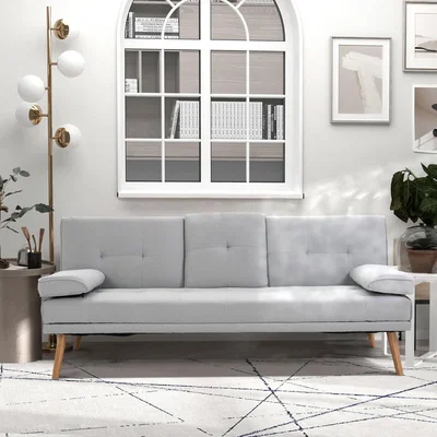 The Range 3 Seater Sofa Bed Convertible Recliner, Grey - Grey