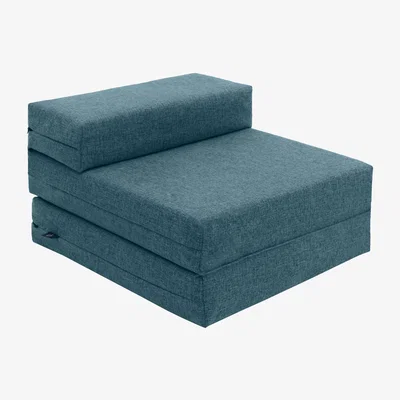The Range Single Folding Z Futon Mattress - Teal