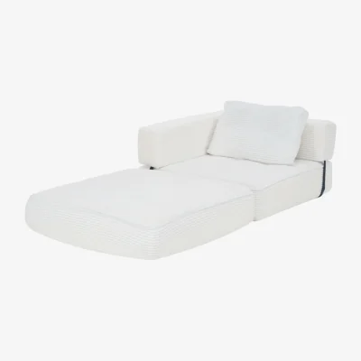 The Range Fold-Out Sofa Bed with Pillow - White - White