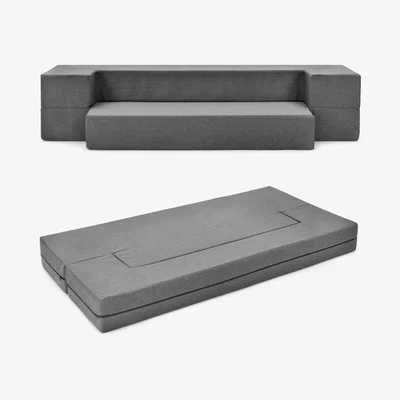 The Range Costway 203cm Queen Folding Sofa Bed Convertible Couch Bed - Dark Grey