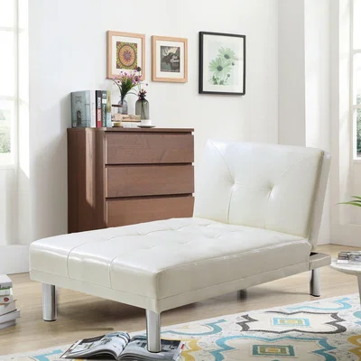 The Range WestWood Chaise Longue Single Sofa Bed - White