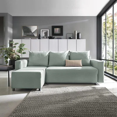 The Range Oslo Reversible Corner Sofa Bed - Pistachio