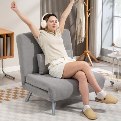 The Range HOMCOM 2 in 1 Folding Sofa Bed with 5-level Adjustable Backrest - Grey