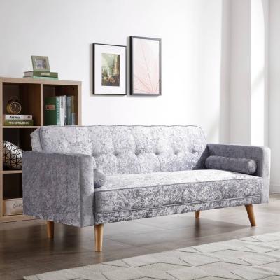 The Range WestWood Fabric Sofa Bed 3 Seater Couch - Velvet Grey