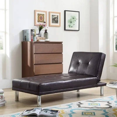 The Range WestWood Chaise Longue Single Sofa Bed - Brown