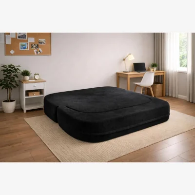 The Range Divine Emma Black 2 Seater Sofa Bed - Black