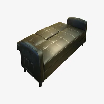 The Range Tokyo 3 Seater Sofa Bed Faux Leather - Brown Faux Leather