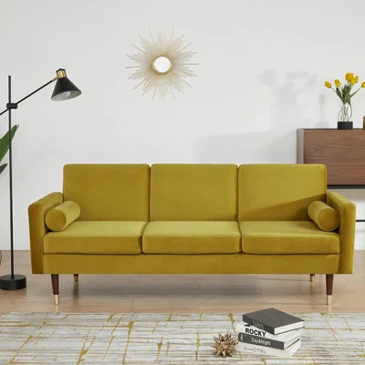The Range Hugo 3 Seater Velvet Upholstered Sofa Bed - Cinnamon