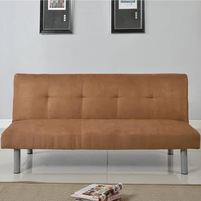 The Range Cinnamon Faux Suede 3 Seater Fabric Sofa Bed