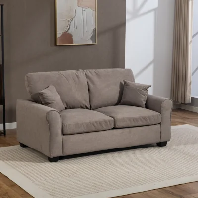 The Range Lewiston Fabric Pull Out Sofabed - Brown