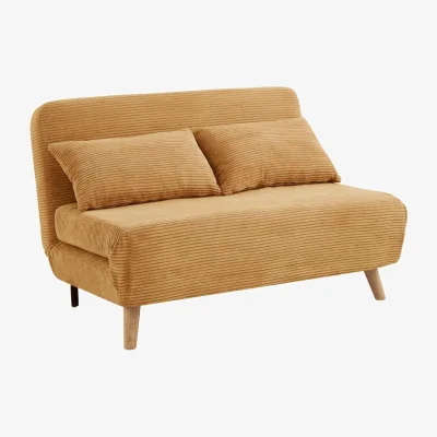 The Range Cornflower Sofa Bed - Gold Cord