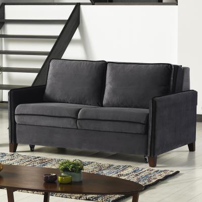 The Range Alcona Velvet Sofa Pull Out Bed - Grey
