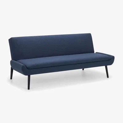 The Range Curled Base Sofabed - Blue