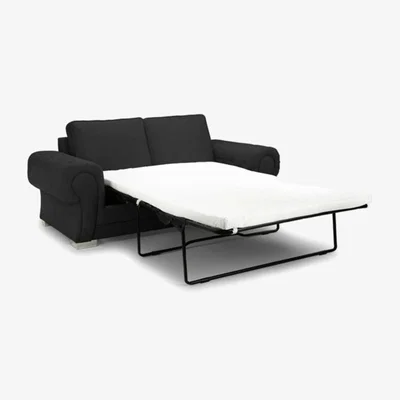 The Range Verona 3 Seater Sofa Bed Scatterback - Black
