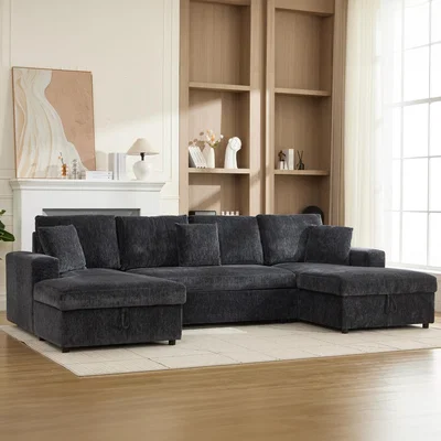 The Range Maddox Pull Out Sofa Bed with Storage - Grey
