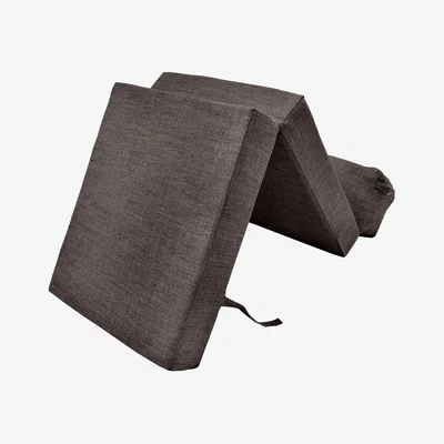The Range Indoor Single Folding Mattress Soft Futon Sofa Bed with Headrest - Chocolate
