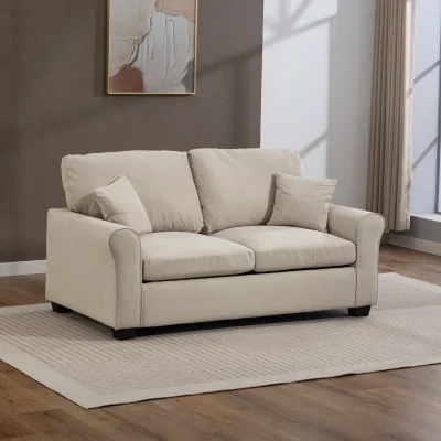 The Range Lewiston Fabric Pull Out Sofabed - Beige