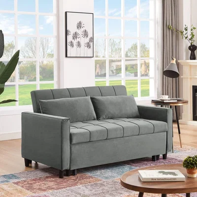The Range Convertible 3-in-1 Sofa Bed - Green