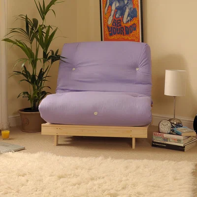 The Range Lilac 2ft6 Luxury Futon Sofa Bed
