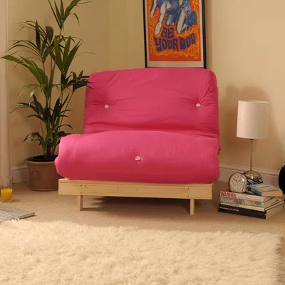 The Range Hot Pink 2ft6 Luxury Futon Sofa Bed