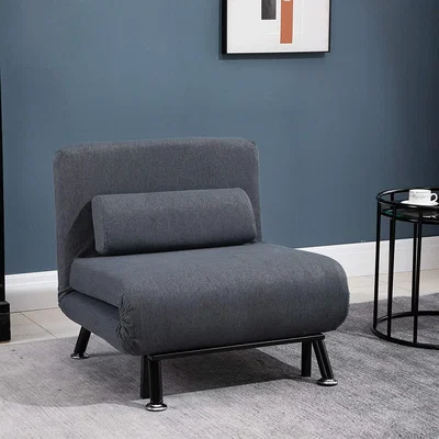 The Range Modern 2 In 1 Design Single Sofa Bed Sleeper - Black