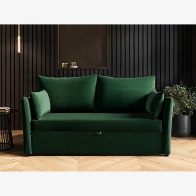 The Range Skyler 2 Seater Sofa Bed Velvet - Green