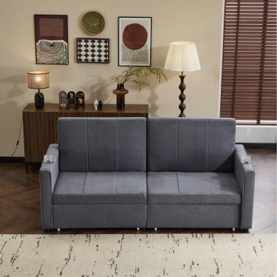 The Range King Size Independent Pull Out Sofa Bed - Grey