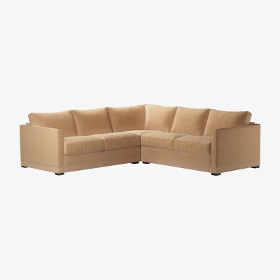 Sofa.com Aissa Small RHF 2 Seat Corner Sofa Bed in Biscotti Brushstroke