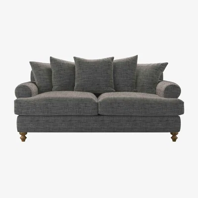 Sofa.com Teddy 2.5 Seat Sofa bed in Liquorice Baylee Multi-Tone Viscose Linen