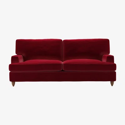 Sofa.com Isla 3 Seat Sofa bed in Malbec Cotton Matt Velvet