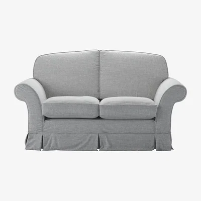 Sofa.com Aspen Cushion Back 2 Seat Sofa Bed in Frost Highland Tweed - sofa.com