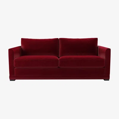 Sofa.com Aissa 3 Seat Sofa bed in Malbec Cotton Matt Velvet